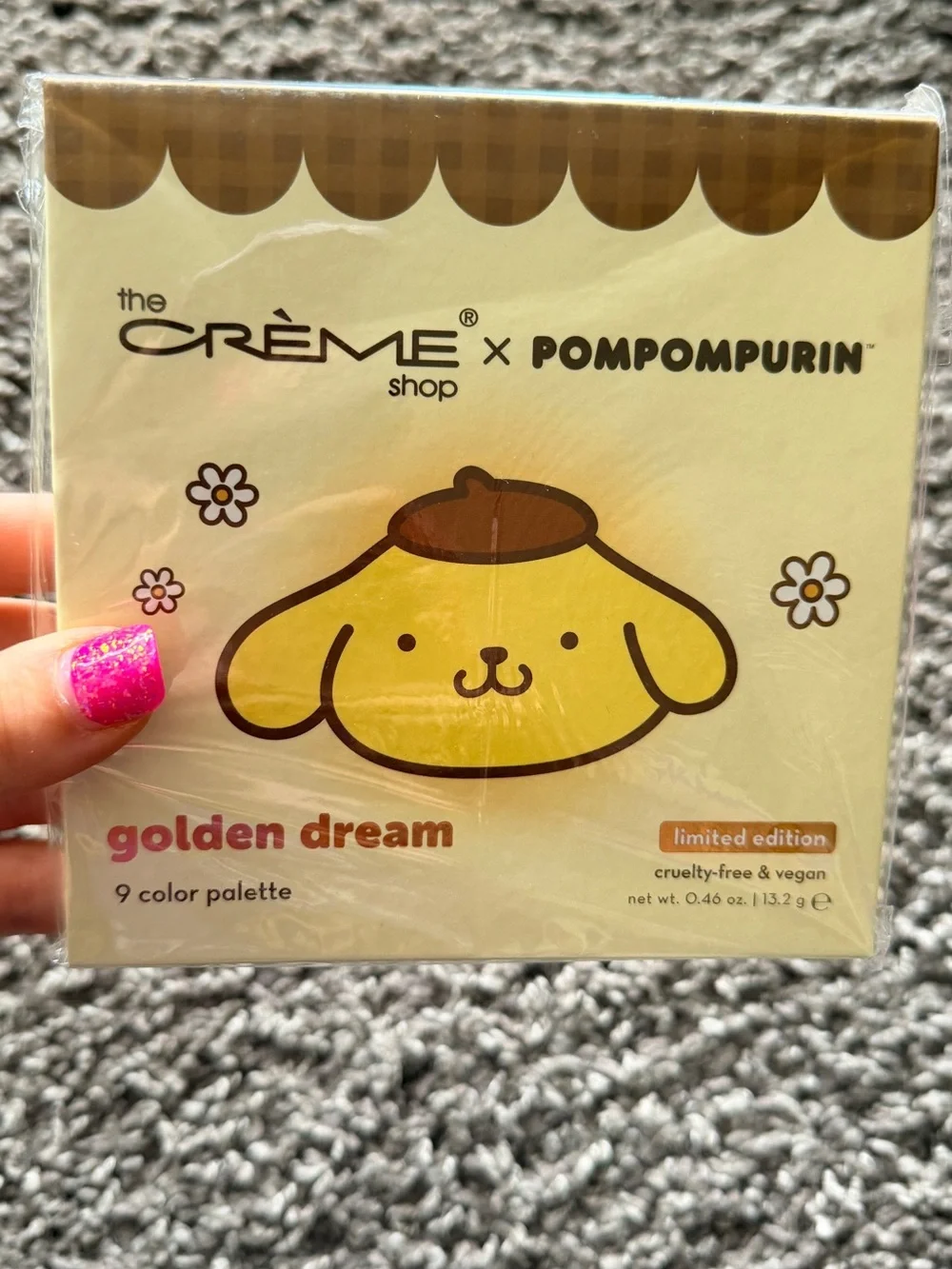 The Crème Shop x Pompompurin Golden Dream 9 Color Eyeshadow Palette